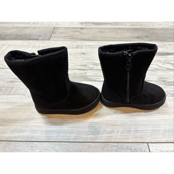 Cat & Jack Black Winter boots Girls Toddler Size 5 - Picture 5 of 12